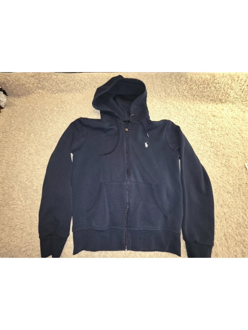 Polo Ralph Lauren Men's Black Full Zip Hoodie size S